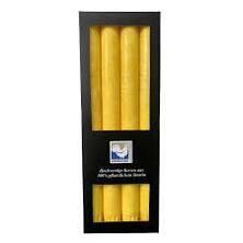 Kerzenfarm Stabkerzen gelb Stearin 4St
