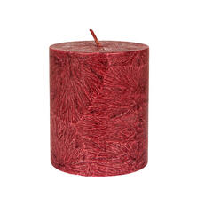 Kerzenfarm Stearin-Stumpenk d-rot 75x64